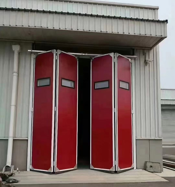 临泽工业折叠门在大型装配车间出入口的应用实例